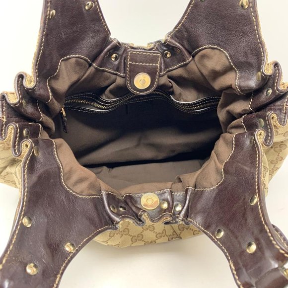 Authentic Gucci Canvas Shoulder Bag - Picture 12 of 14